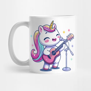unicorn playing guitar Mug
